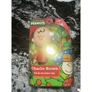 NEW Peanuts A Charlie Brown Christmas Figure with Pathetic Tree 2009 Forever Fun